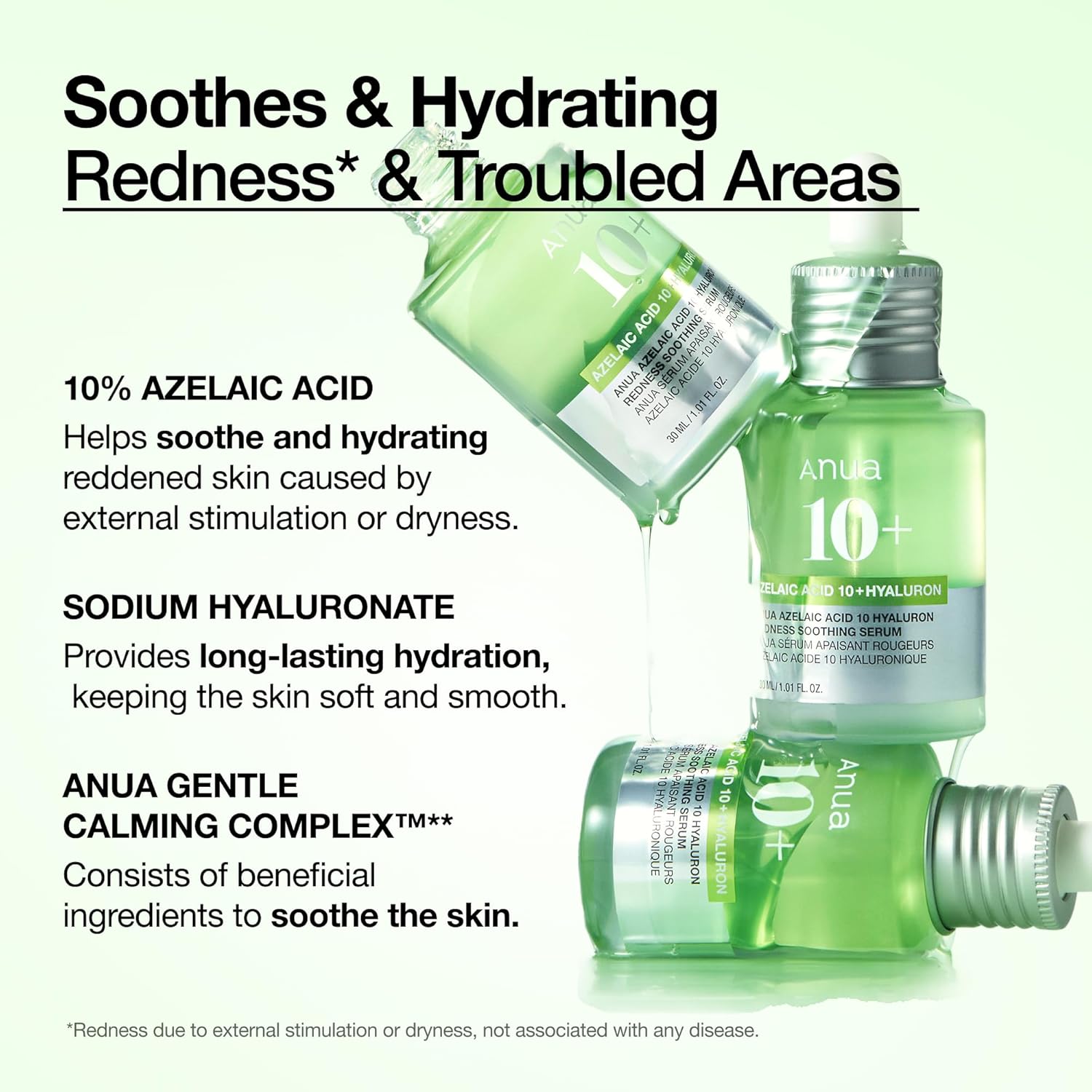 ANUA Azelaic Acid 10 Hyaluron Redness Soothing Serum 30ml