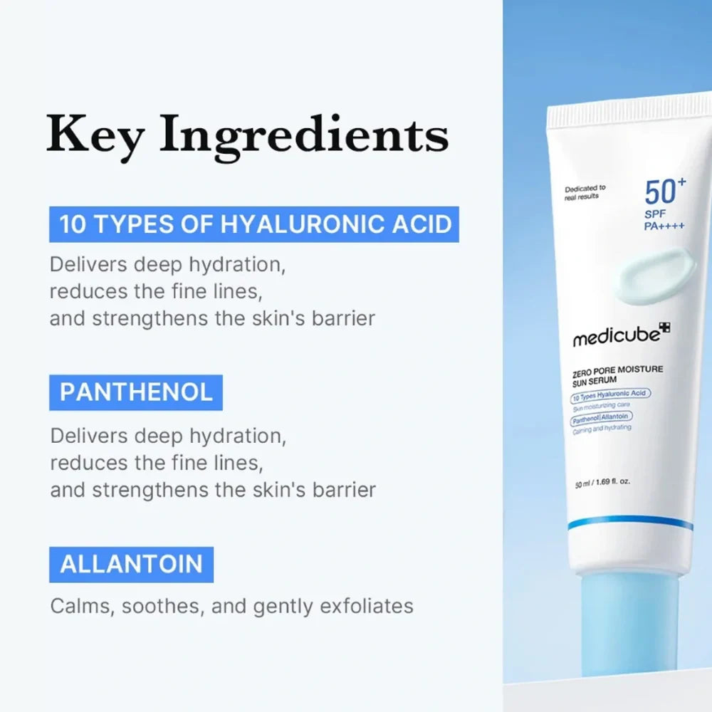MEDICUBE Zero Pore Moisture Sun Serum 50ml