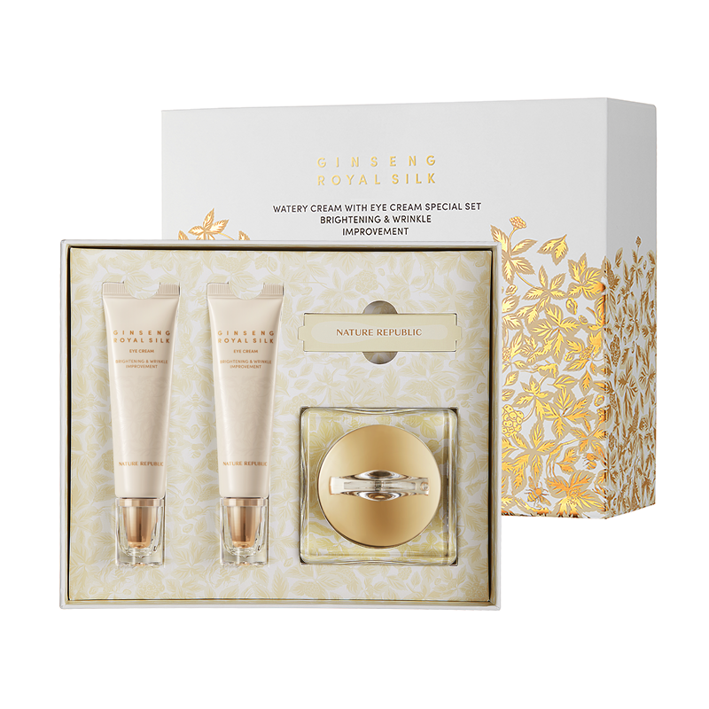 NATURE REPUBLIC Ginseng Royal Silk Watery Cream With Eye Cream Special Set