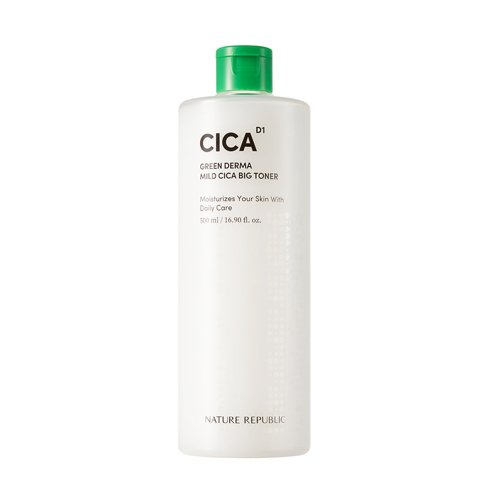 NATURE REPUBLIC Green Derma Mild Cica Big Toner 500ml