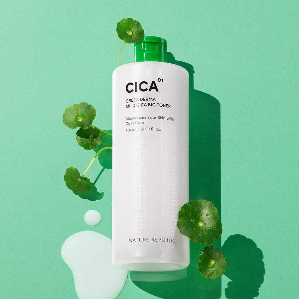 NATURE REPUBLIC Green Derma Mild Cica Big Toner 500ml
