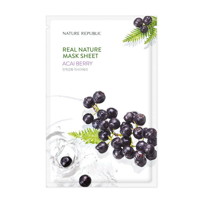 NATURE REPUBLIC Real Nature Acai Berry Mask Sheet 1ea