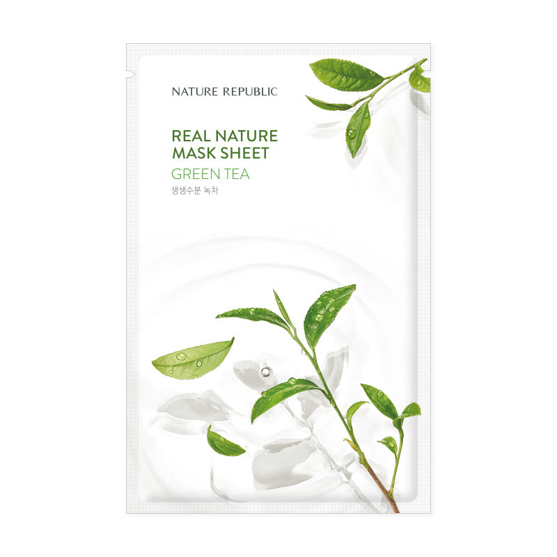 NATURE REPUBLIC Real Nature Green Tea Mask Sheet 1ea