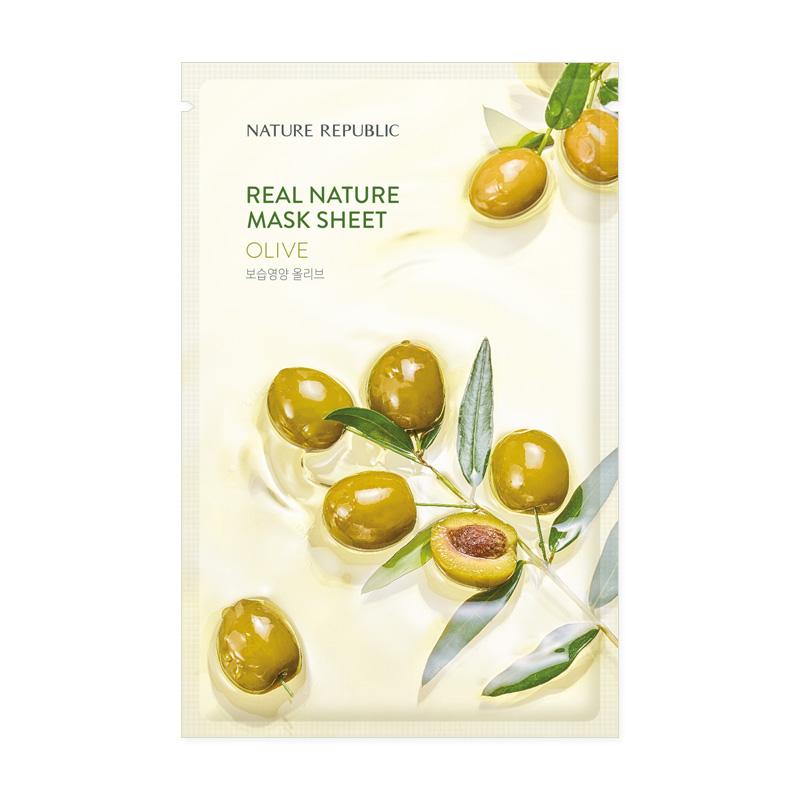 NATURE REPUBLIC Real Nature Olive Mask Sheet 1ea