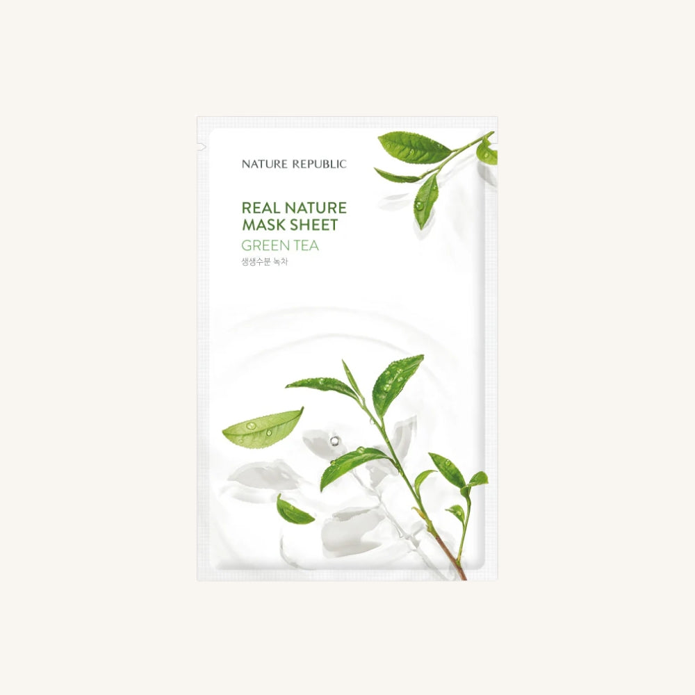 NATURE REPUBLIC Real Nature Green Tea Mask Sheet 1ea