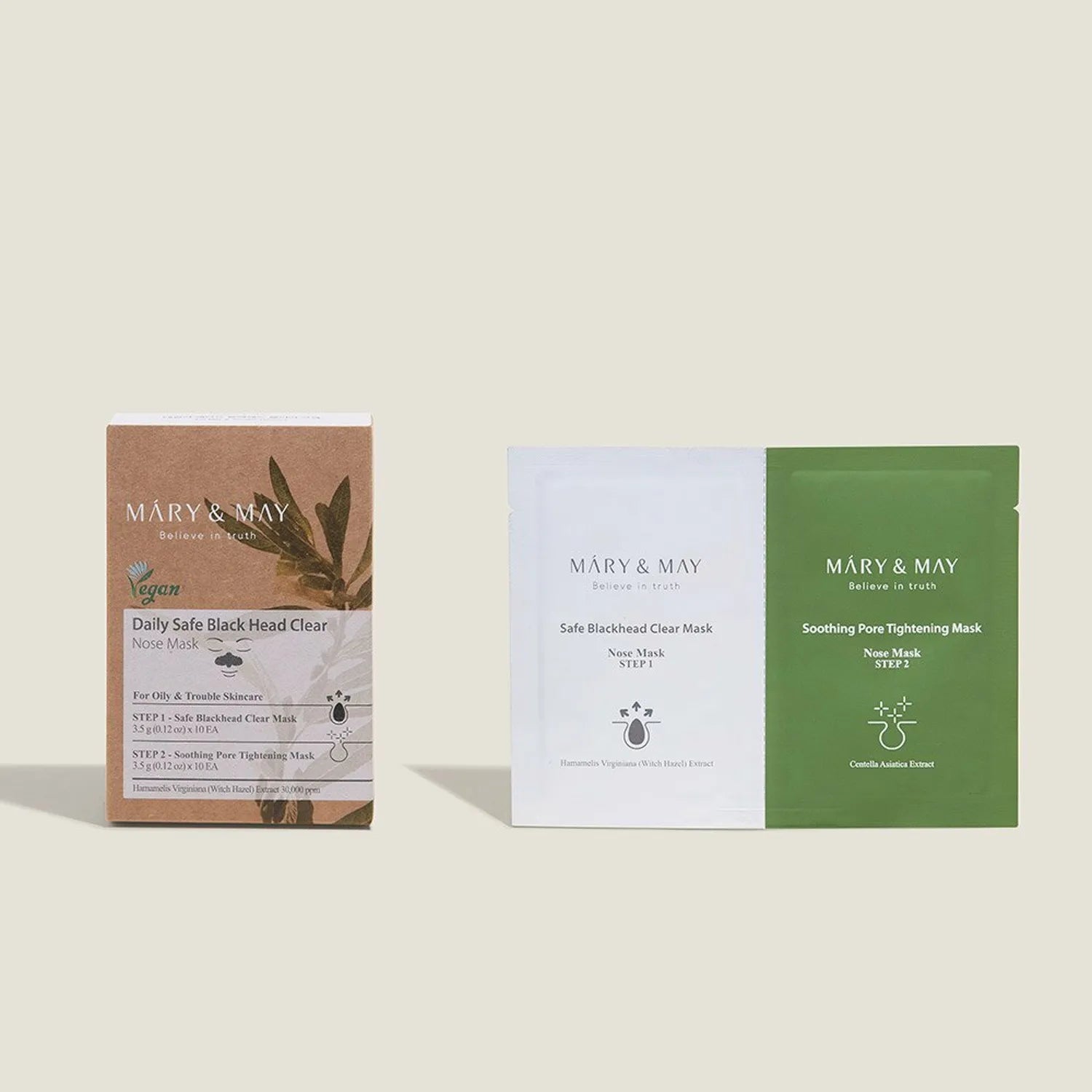 MARY & MAY Daily Safe Black Head Clear Nose Mask (10ea)